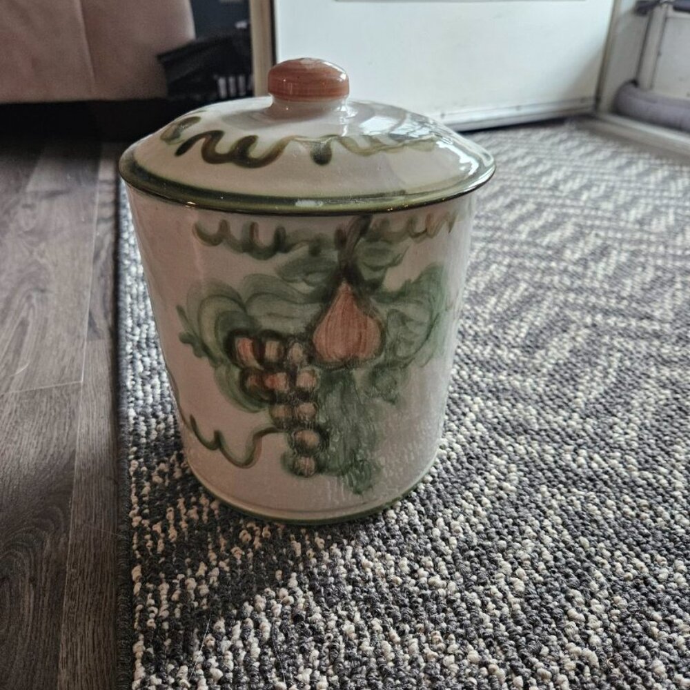 Vintage Harvest Extra Large Canister with lid by John B Taylor